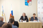 Председатель профсоюзной организации ТИ имени Чехова  Т.М. Субботина приняла участие во встрече с Главой города С.А. Камбуловой