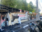 В Ростовской область в результате ночного пожара сгорело несколько торговых павильонов