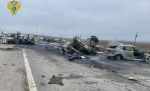 На трассе под Таганрогом авария с участием бензовоза и четырех легковых машин привела к пожару и жертвам