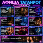 Афиша мероприятий Таганрога на предстоящую неделю