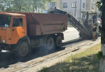 Дорожники в Таганроге завершили фрезерование на улице Спортивной и приступили к асфальтированию